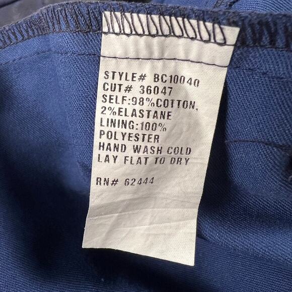 Nicole Miller Artelier Coated Navy Blue Skinny Jeans Zipper Ankle Size 6 - Picture 9 of 13